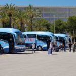 Autobuses de TUI en el aeropuerto de Palma.