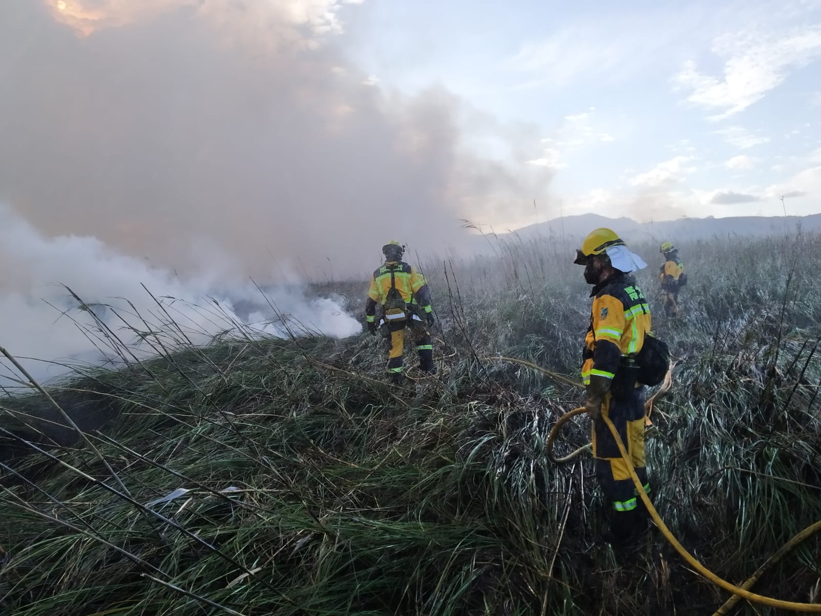 Un incendio forestal en Baleares.