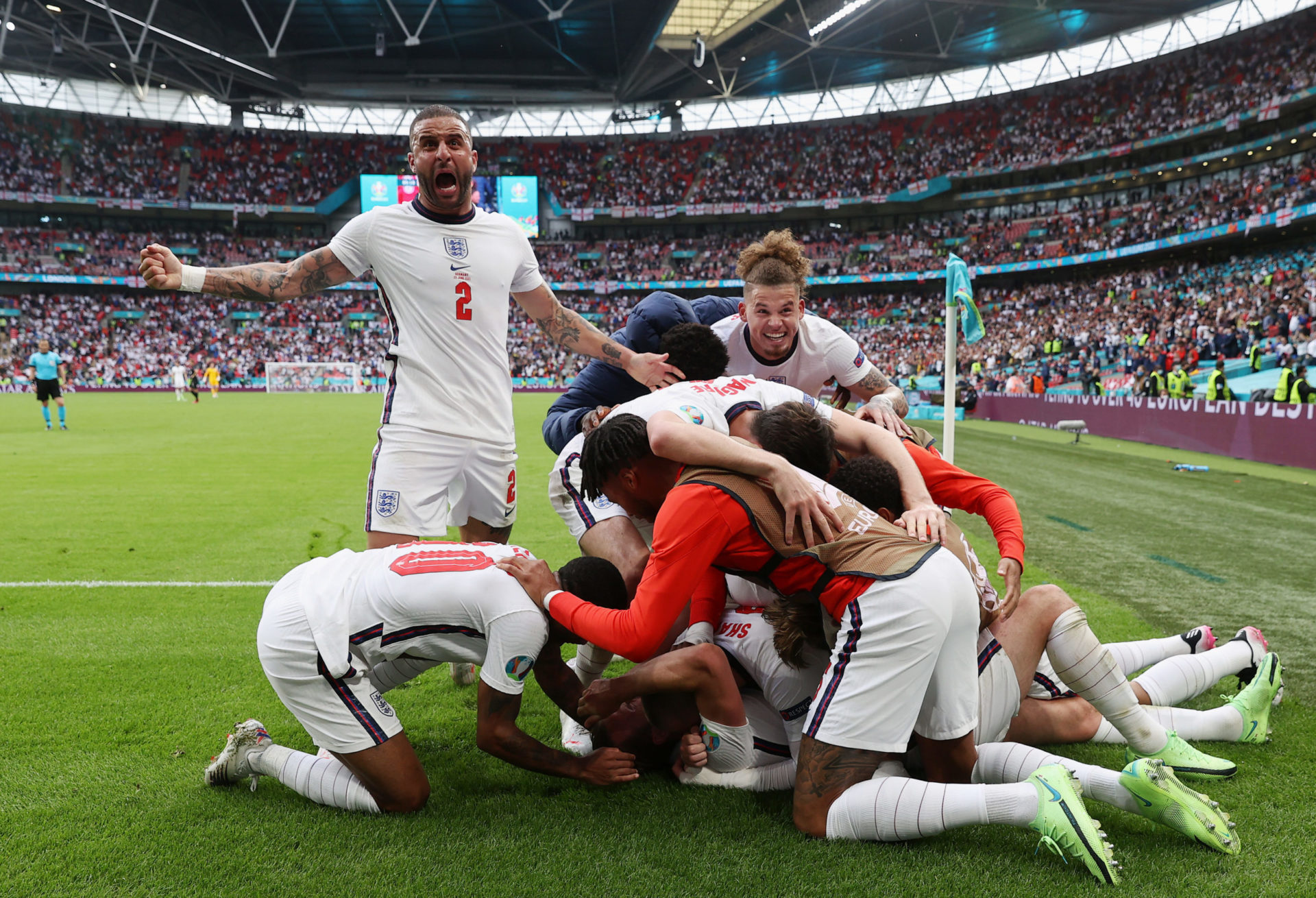 Inglaterra elimina a Alemania y así quedan los enfrentamientos de cuartos