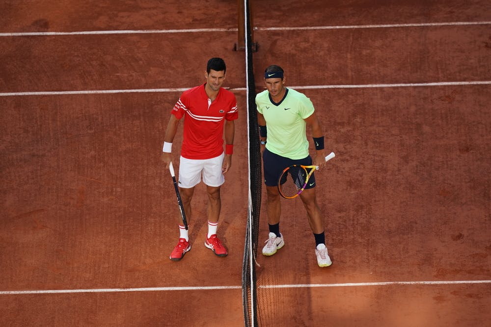 Imagen de archivo de Nadal y Djokovic.