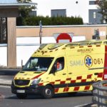 Ambulancia, entrando en Son Espases.