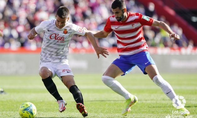 Molina, con tres goles, apuntilla al Mallorca en Granada en el último partido del año (4-1)