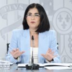 Archivo - La ministra de Sanidad, Carolina Darias, ofrece una rueda de prensa en La Moncloa. - Europa Press - Archivo
