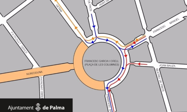 La apertura de la calle Uetam y el cambio circulatorio en la plaza Garcia Orell de Palma se retrasan al jueves