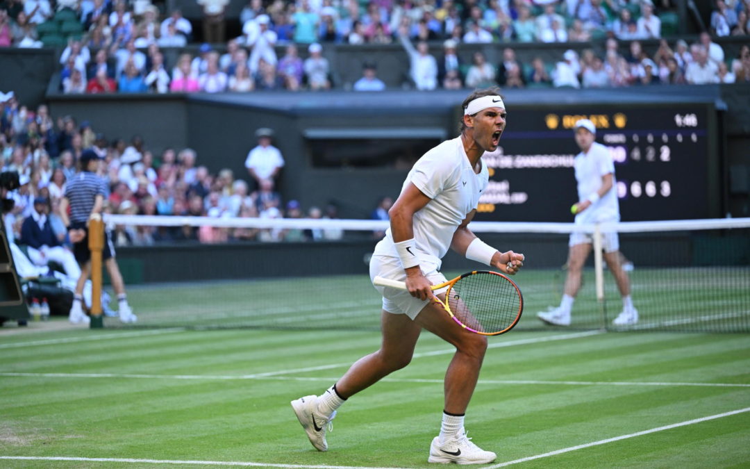 Rafa Nadal accede por octava vez a los cuartos de final del torneo de Wimbledon
