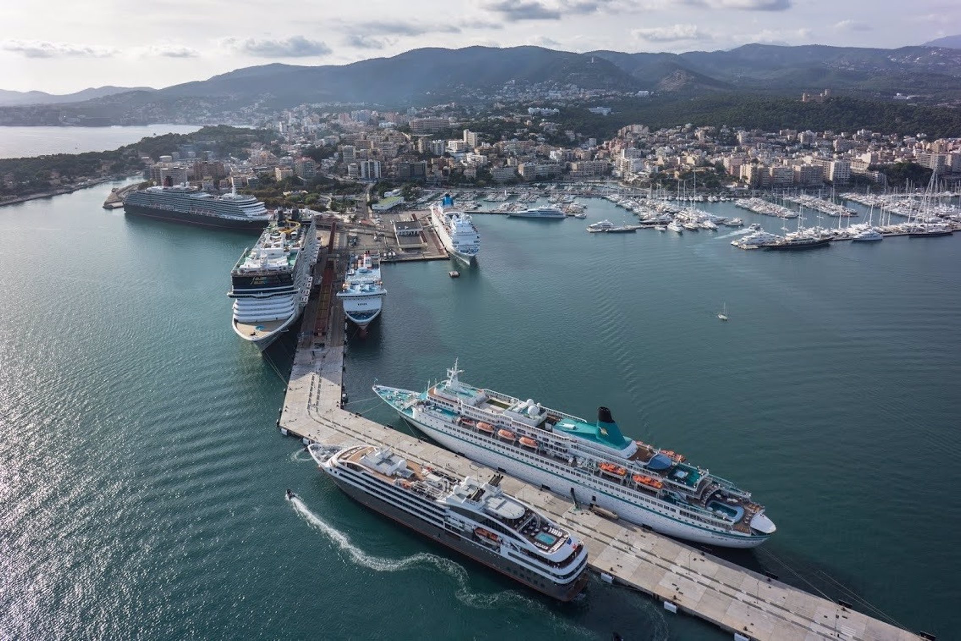 Cruceros en el Puerto de Palma.