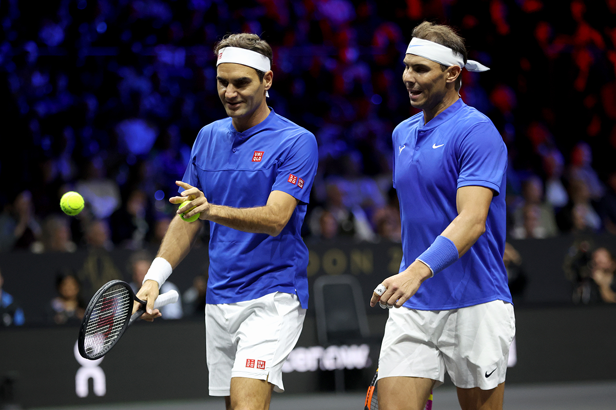 Nadal y Federer en la LaverCup.