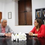 El conseller de Promoción Económica del Consell de Mallorca, Jaume Alzamora, y la vicepresidenta y consellera de Cultura, Patrimonio y Política Lingüística, Bel Busquets, en una foto de archivo
