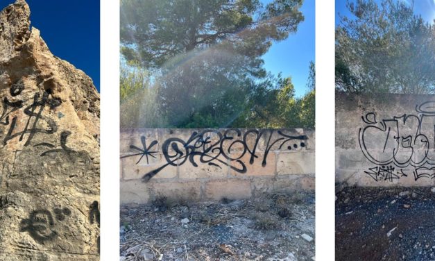 La Policía identifica al autor de más de 40 pintadas vandálicas en Llucmajor