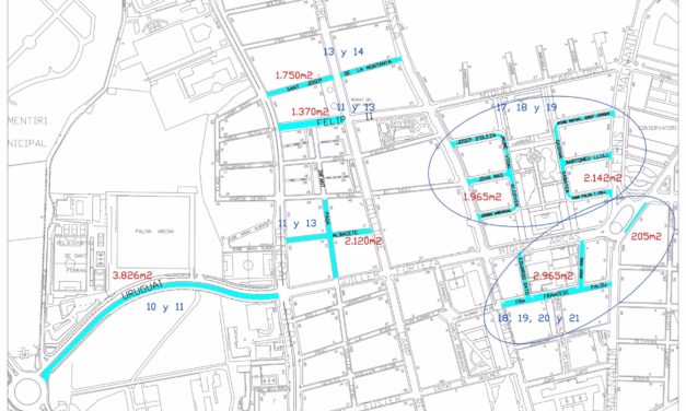 El Ayuntamiento de Palma iniciará este lunes el asfaltado de 16 calles situadas en el barrio de Camp Redó
