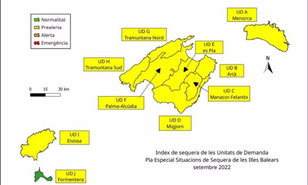 Las reservas hídricas de Baleares se mantienen en el 46% y dos unidades más entran en prealerta