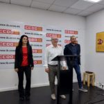 (I-D) La Secretaria General De CCOO En La Comunitat Valenciana, Ana García; El Secretario General De CCOO Baleares, José Luis García, Y El Secretario General De CCOO Cataluña, Javier Pacheco - EUROPA PRESS