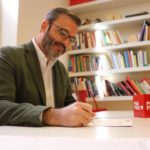 José Hila, en la sede del PSIB en el momento de registrar de manera oficial su candidatura. - PSIB