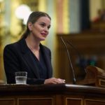 La presidenta del PP balear, Marga Prohens, durante una intervención en el Congreso de los Diputados. - PP