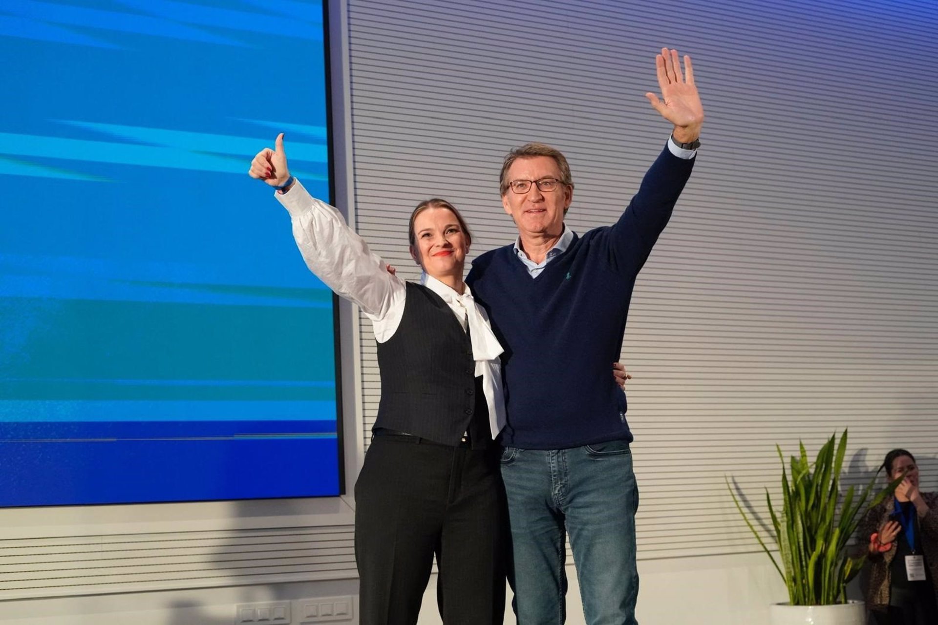 La presidenta del PP de Baleares, Marga Prohens, con el presidente de los 'populares' en España, Alberto Núñez Feijóo - PP
