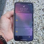 Prueba piloto del sistema de avisos de emergencias en un teléfono móvil.