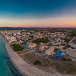 Vista aérea de la playa de Muro.