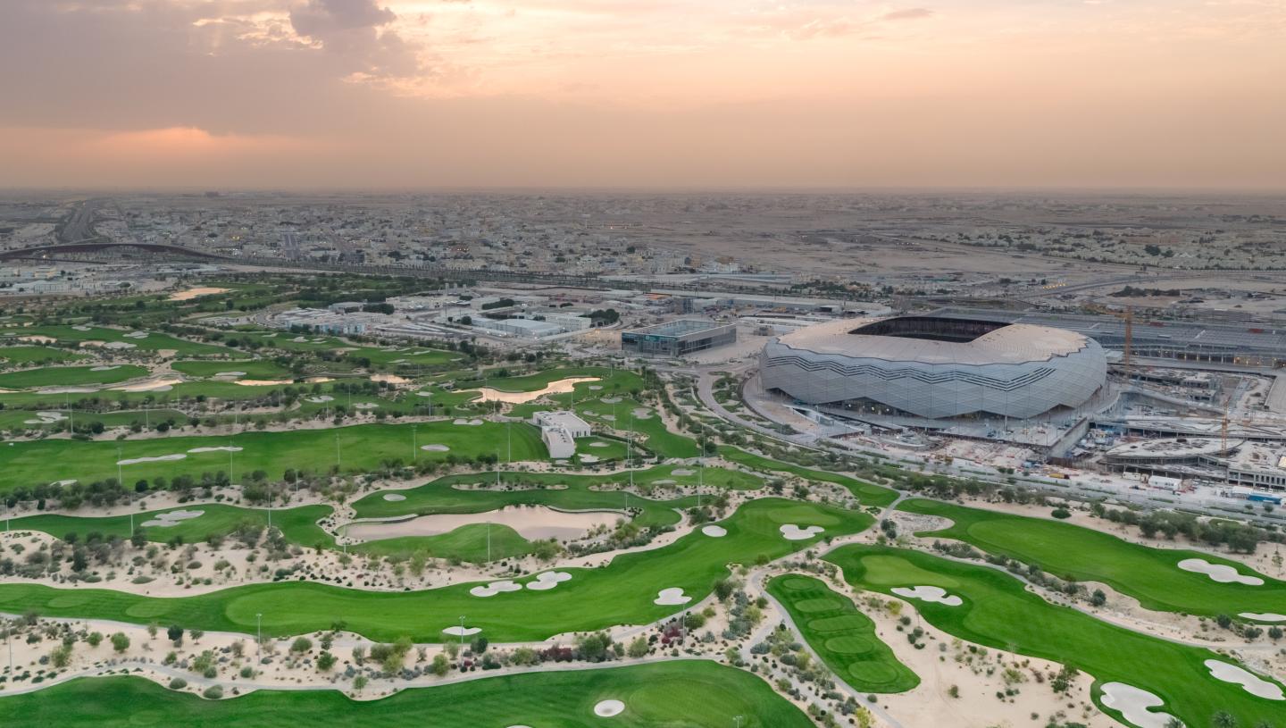 Imagen aérea del Education City Stadium (Al Rayyan).