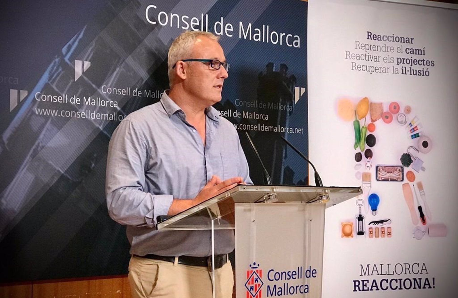 El conseller insular de Promoción Económica y Desarrollo Local, Jaume Alzamora. - MES - Archivo