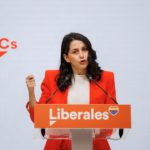 La presidenta nacional de Ciudadanos (Cs), Inés Arrimadas, durante una rueda de prensa, en la sede de su partido, a 5 de diciembre de 2022, en Madrid (España).