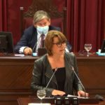 La diputada del PP Margalida Durán durante una intervención en el Parlament. - PARLAMENT IB - Archivo