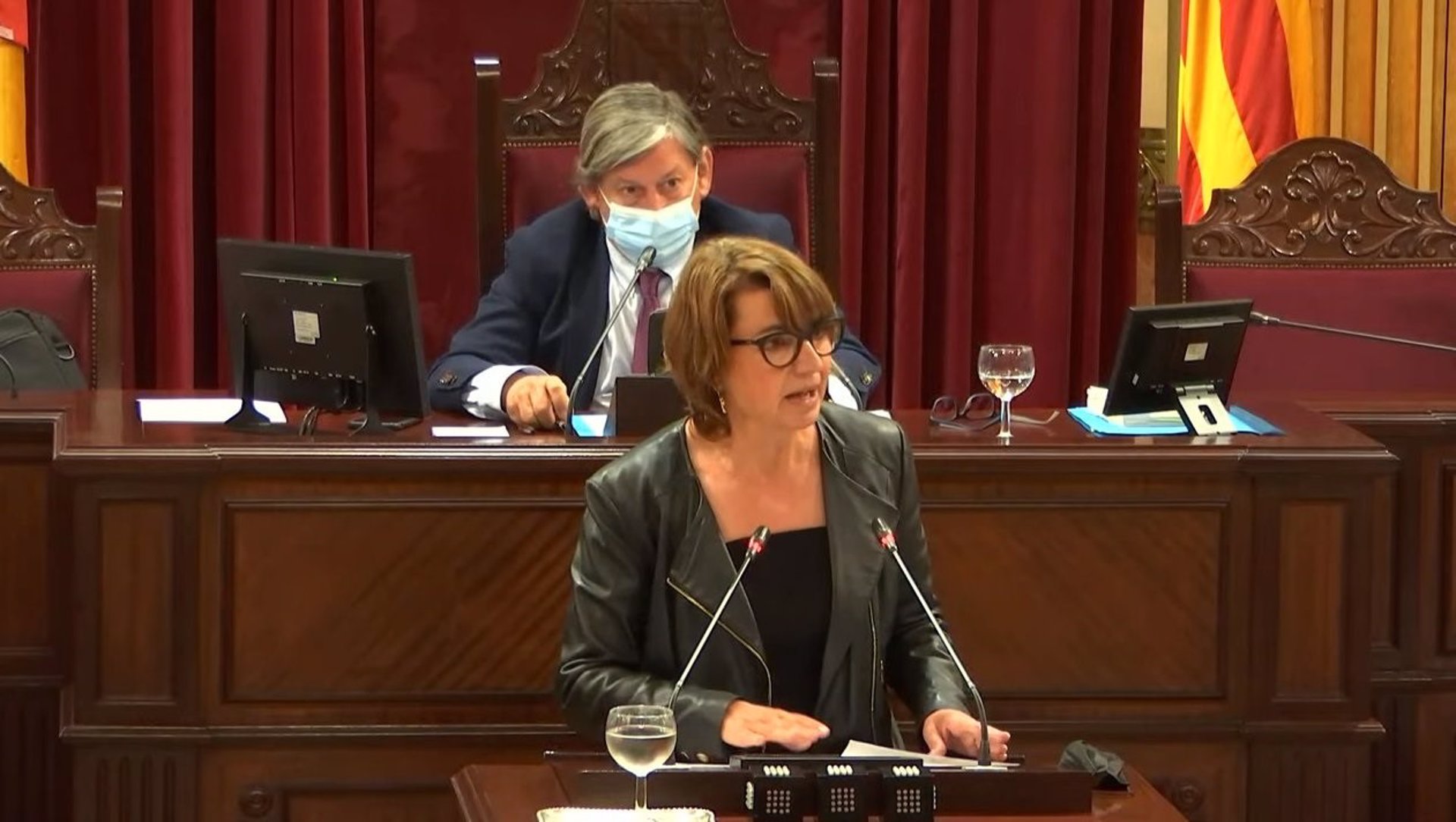 La diputada del PP Margalida Durán durante una intervención en el Parlament. - PARLAMENT IB - Archivo