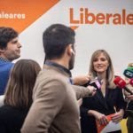 03/12/2022 La coordinadora autonómica de Cs Baleares y portavoz parlamentaria, Patricia Guasp, en declaraciones a los medios. Archivo. POLITICA CS