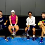 El tenista Rafa Nadal, acompañado de sus técnicos Marc López, Gustavo Marcaccio y Carlos Moyá. - @RAFAELNADAL