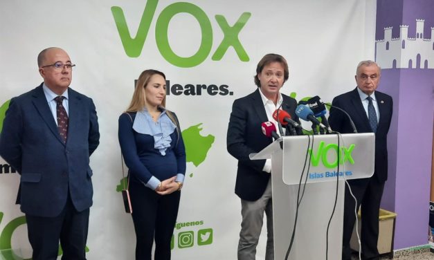 De las Heras asegura que Vox Baleares «no virará ni un grado las políticas de oposición al socialismo»
