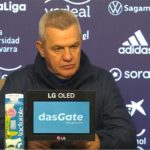 Javier Aguirre, tras la derrota del RCD Mallorca ante Osasuna (1-0).