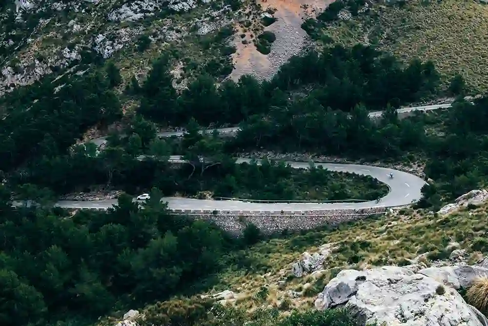 Una carretera de Mallorca.