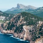 Mar agitado en la costa de Mallorca.