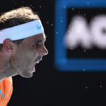 El mallorquín Rafa Nadal, esta madrugada en el Australian Open.