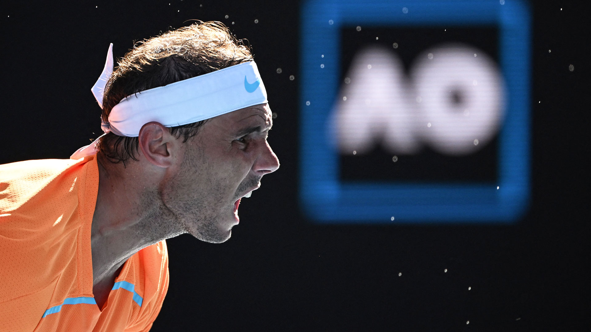 El mallorquín Rafa Nadal, esta madrugada en el Australian Open.