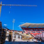 Reconstrucción del fondo norte del estadio de Son Moix.