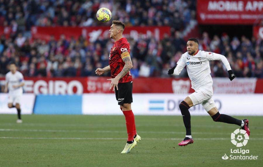 Un momento del Sevilla Mallorca de la temporada 2022-23.