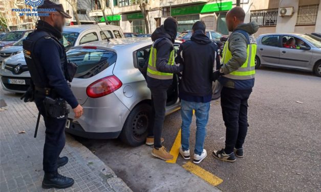 Detenido un hombre por ocho robos en establecimientos en Palma