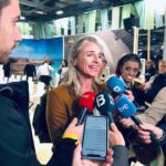 La presidenta de FEHM, Maria Frontera, en Berlín. - FEHM