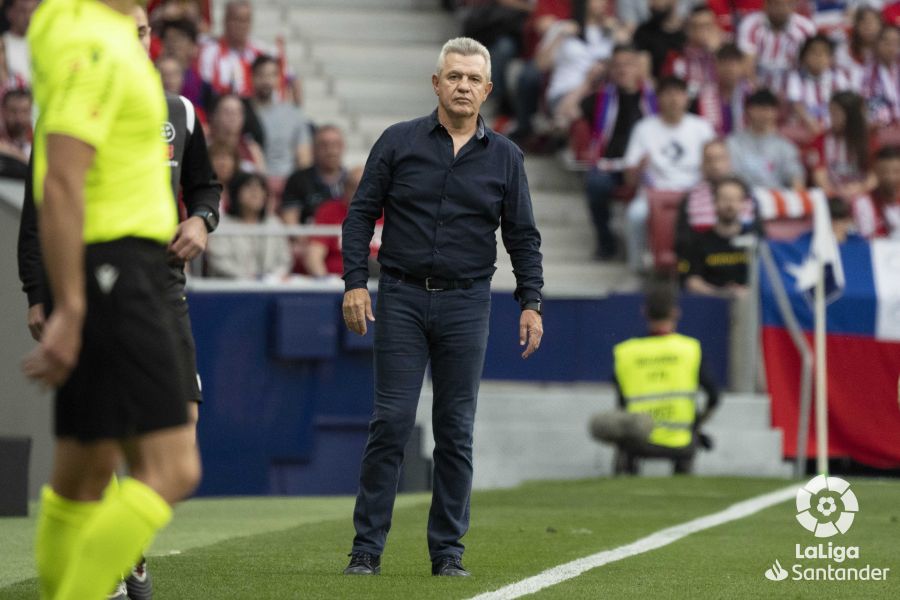 Javier Aguirre, entrenador del Mallorca, en un momento del partido ante el Atlético.