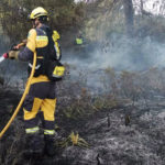 Efectivos del Ibanat. Incendio forestal - IBANAT