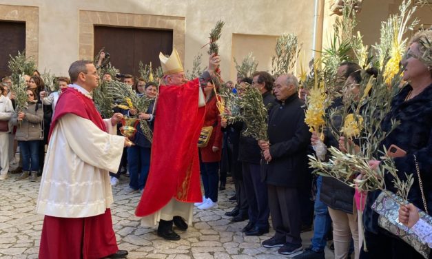 Bendición y procesión de palmas y solemne Misa en La Seu para conmemorar el Domingo de Ramos en Palma