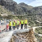 El conseller Iván Sevillano en una reciente visita a la obra de la carretera de Sa Calobra - CONSELL DE MALLORCA