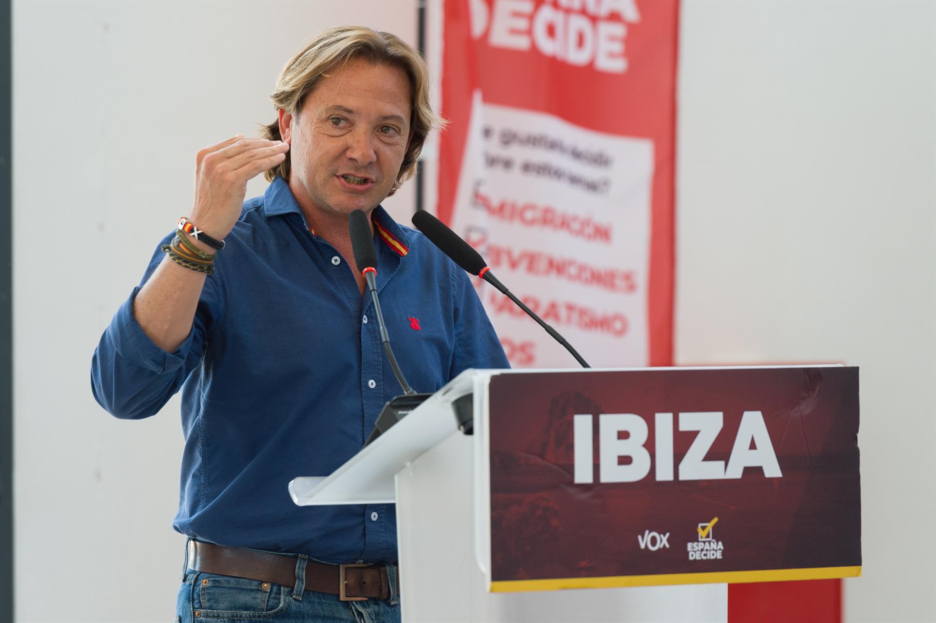 El candidato de Vox a la Presidencia del Govern, Jorge Campos. - Germán Lama - Europa Press