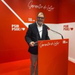 El secretario de Organización del PSIB, Cosme Bonet, en rueda de prensa. - EUROPA PRESS - Archivo