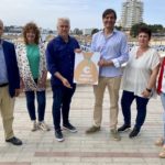 Los candidatos de El PI al Govern, Consell de Mallorca y Ayuntamiento de Calvià, Josep Melià, Antoni Salas y Rafael Llompart, acompañados de las números dos de las listas, Xisca Mora, Magdalena Vives y Gaël Thyus - EL PI