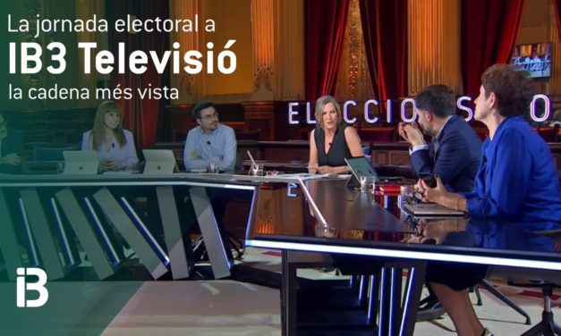 IB3 Televisió es líder de audiencia durante la jornada electoral con 326.000 espectadores en Baleares