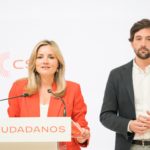 La portavoz de Ciudadanos, Patricia Guasp y el secretario general del partido, Adrián Vázquez, durante una rueda de prensa - Diego Radamés - Europa Press - Archivo