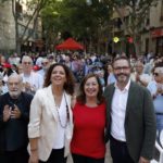 Cladera, Armengol e Hila en Palma, en el acto de cierre de campaña del PSIB. POLITICA PSIB