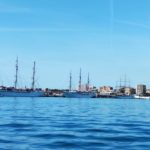De izquierda a derecha: Sea Cloud Spirit ,Sea Cloud II y Club Med 2.
