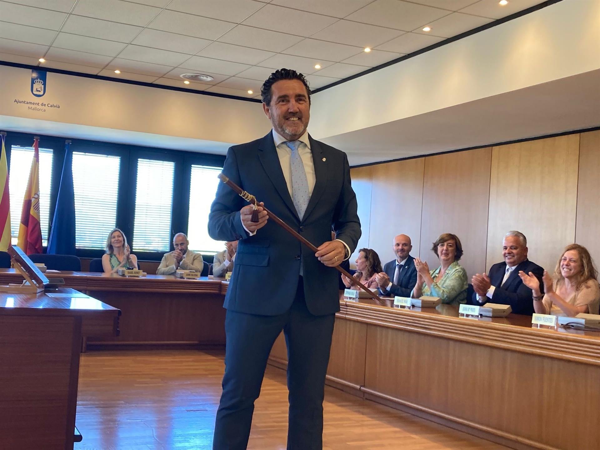 El nuevo alcalde de Calvià, Juan Antonio Amengual, en el acto de su investidura. - PP